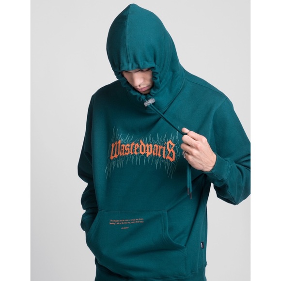 WASTED PARIS | Hoodie Fire Bridge Size L Unisex - Picture 2 of 10